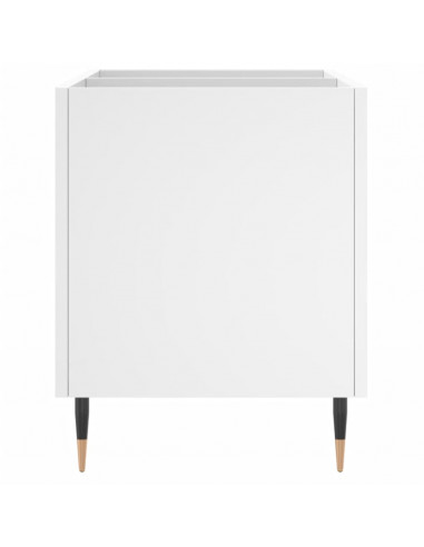 Mobile Porta Dischi Bianco 74,5x38x48 cm in Legno Multistrato