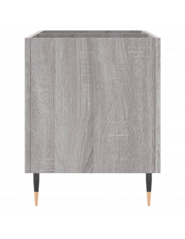 Mobile Porta Dischi Grigio Sonoma 74,5x38x48 Legno Multistrato