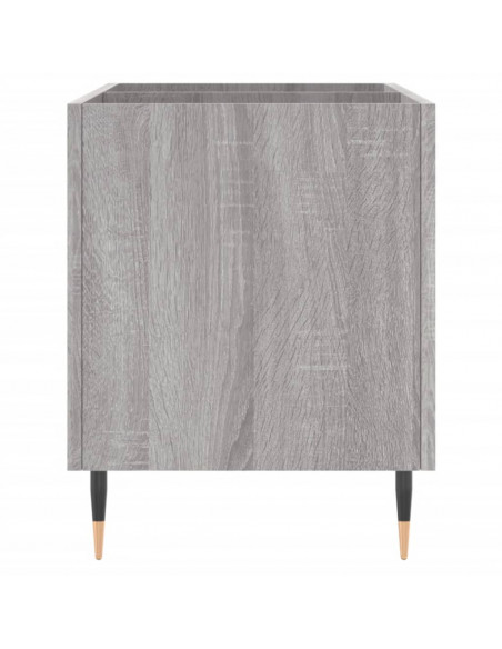 Mobile Porta Dischi Grigio Sonoma 74,5x38x48 Legno Multistrato