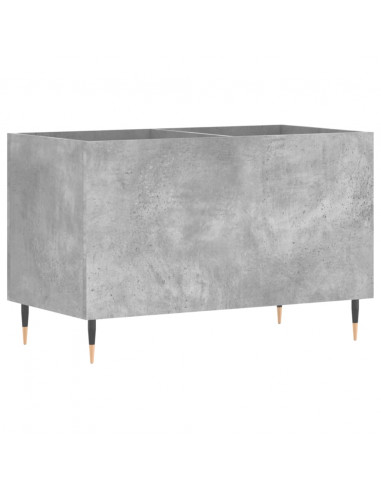 Mobile Porta Dischi Grigio Cemento 74,5x38x48 Legno Multistrato