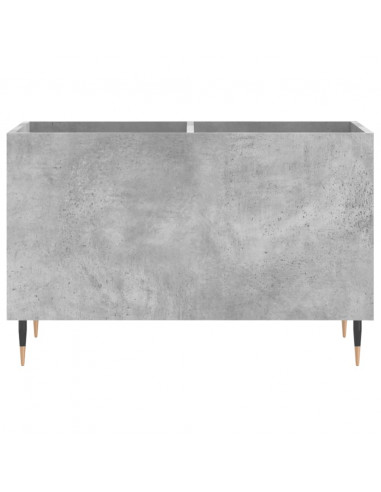Mobile Porta Dischi Grigio Cemento 74,5x38x48 Legno Multistrato