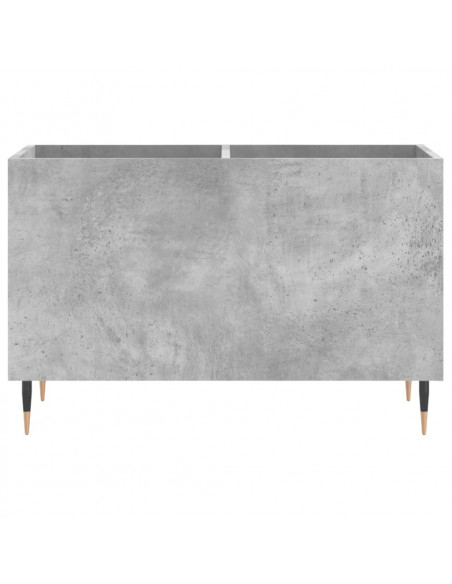 Mobile Porta Dischi Grigio Cemento 74,5x38x48 Legno Multistrato