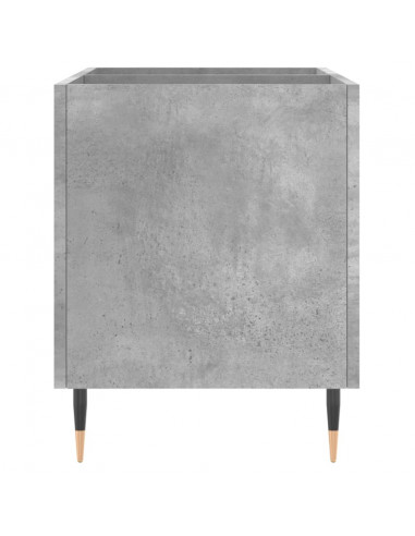 Mobile Porta Dischi Grigio Cemento 74,5x38x48 Legno Multistrato