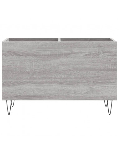 Mobile Porta Dischi Grigio Sonoma 74,5x38x48 Legno Multistrato