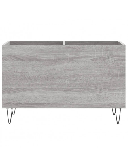 Mobile Porta Dischi Grigio Sonoma 74,5x38x48 Legno Multistrato