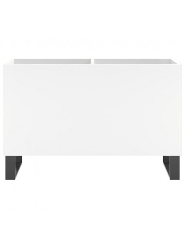 Mobile Porta Dischi Bianco 74,5x38x48 cm in Legno Multistrato
