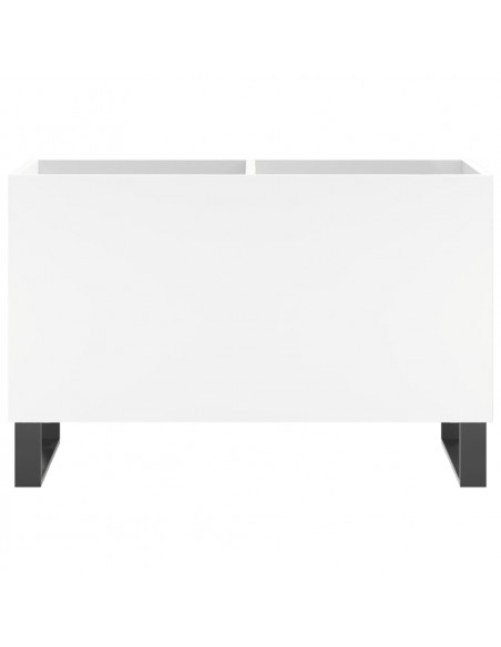 Mobile Porta Dischi Bianco 74,5x38x48 cm in Legno Multistrato