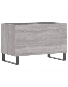 Mobile Porta Dischi Grigio Sonoma 74,5x38x48 Legno Multistrato 2