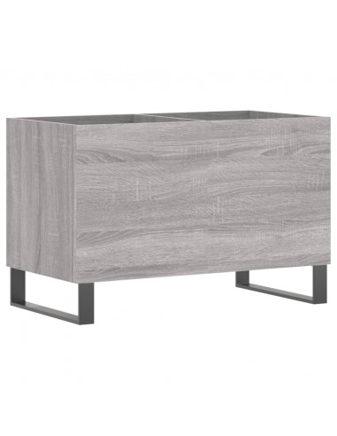 Mobile Porta Dischi Grigio Sonoma 74,5x38x48 Legno Multistrato