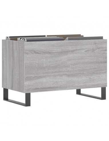 Mobile Porta Dischi Grigio Sonoma 74,5x38x48 Legno Multistrato