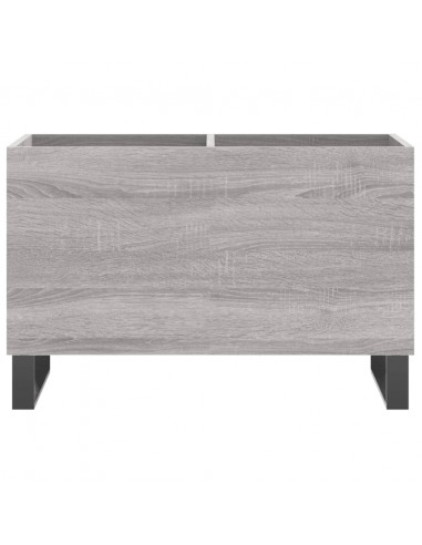 Mobile Porta Dischi Grigio Sonoma 74,5x38x48 Legno Multistrato