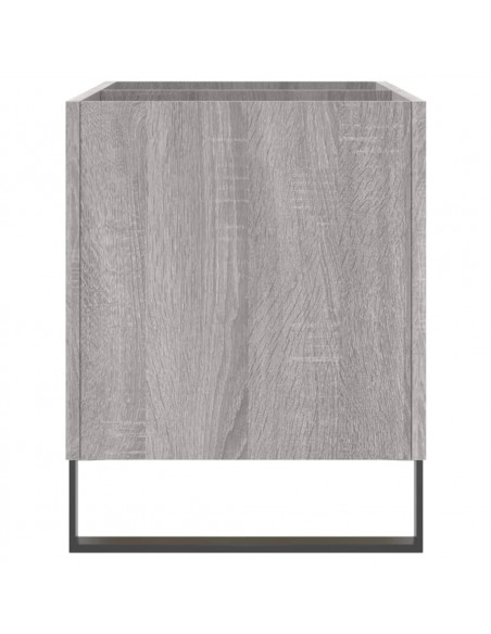 Mobile Porta Dischi Grigio Sonoma 74,5x38x48 Legno Multistrato