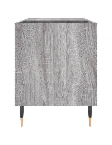 Mobile Porta Dischi Grigio Sonoma 85x38x48 cm Legno Multistrato