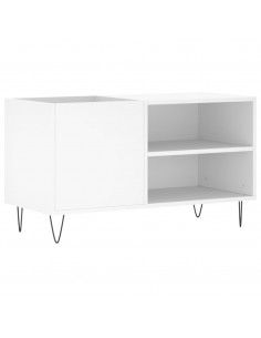 Mobile Porta Dischi Bianco 85x38x48 cm in Legno Multistrato 2