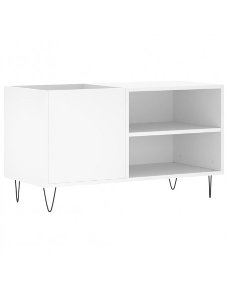 Mobile Porta Dischi Bianco 85x38x48 cm in Legno Multistrato