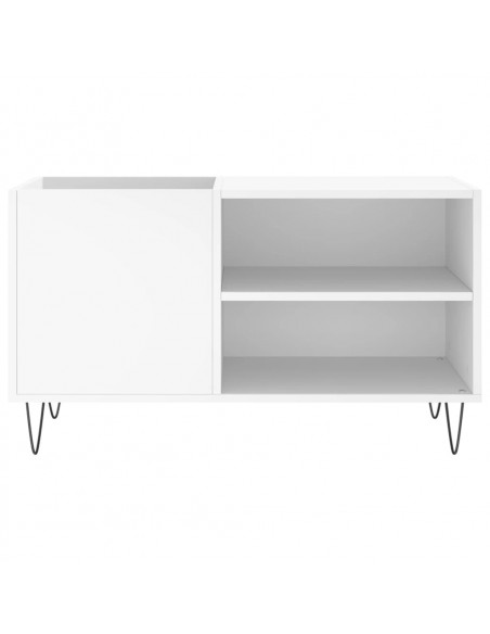 Mobile Porta Dischi Bianco 85x38x48 cm in Legno Multistrato