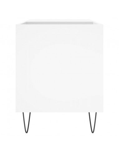 Mobile Porta Dischi Bianco 85x38x48 cm in Legno Multistrato