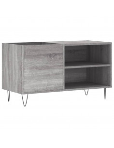 Mobile Porta Dischi Grigio Sonoma 85x38x48 cm Legno Multistrato 2