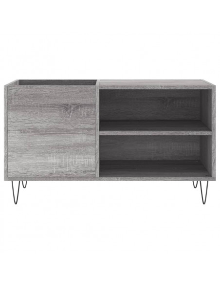 Mobile Porta Dischi Grigio Sonoma 85x38x48 cm Legno Multistrato