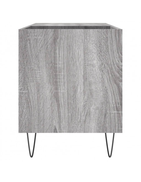 Mobile Porta Dischi Grigio Sonoma 85x38x48 cm Legno Multistrato