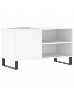 Mobile Porta Dischi Bianco 85x38x48 cm in Legno Multistrato 2