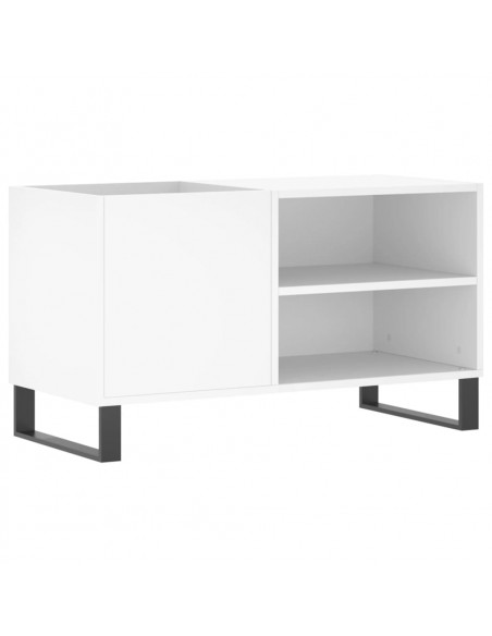 Mobile Porta Dischi Bianco 85x38x48 cm in Legno Multistrato