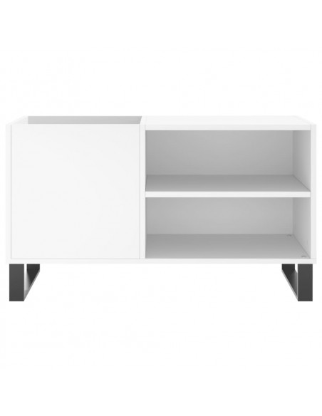 Mobile Porta Dischi Bianco 85x38x48 cm in Legno Multistrato