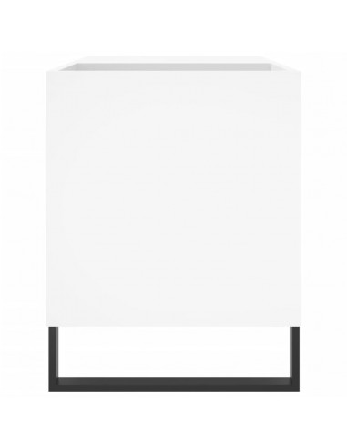 Mobile Porta Dischi Bianco 85x38x48 cm in Legno Multistrato
