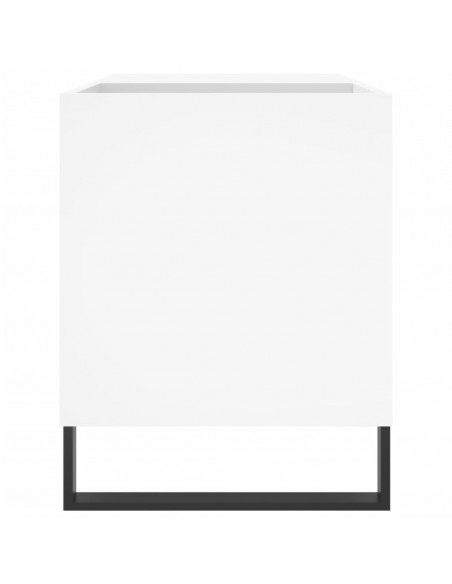 Mobile Porta Dischi Bianco 85x38x48 cm in Legno Multistrato