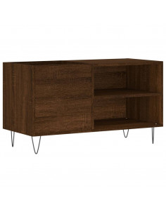 Mobile Porta Dischi Rovere Marrone 85x38x48cm Legno Multistrato 2