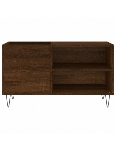 Mobile Porta Dischi Rovere Marrone 85x38x48cm Legno Multistrato