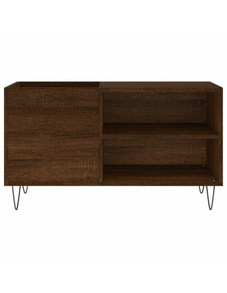 Mobile Porta Dischi Rovere Marrone 85x38x48cm Legno Multistrato