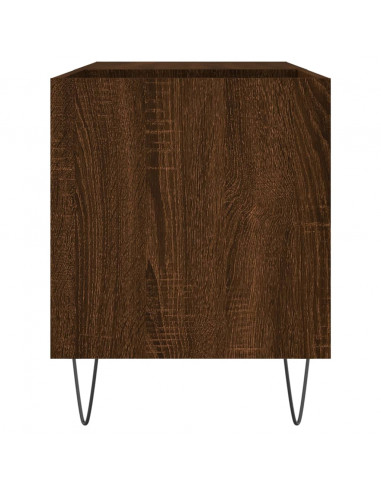 Mobile Porta Dischi Rovere Marrone 85x38x48cm Legno Multistrato