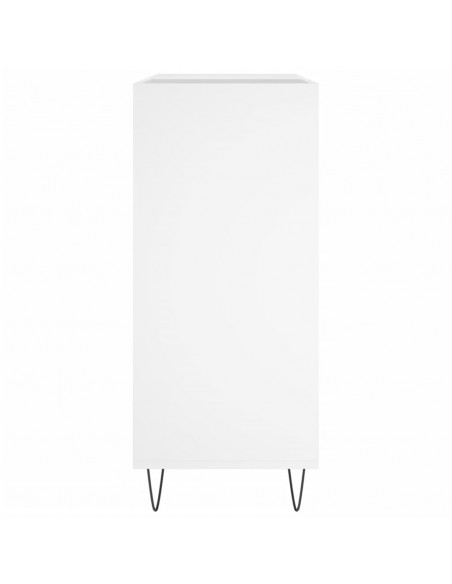 Mobile Porta Dischi Bianco 84,5x38x89 cm in Legno Multistrato