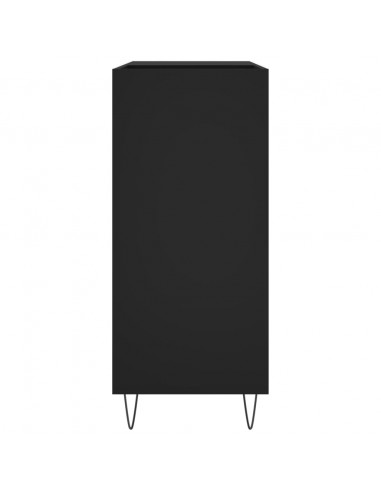 Mobile Porta Dischi Nero 84,5x38x89 cm in Legno Multistrato