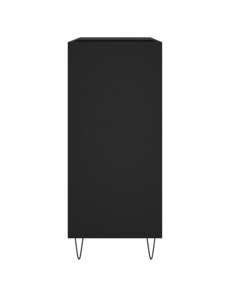 Mobile Porta Dischi Nero 84,5x38x89 cm in Legno Multistrato