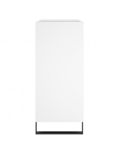 Mobile Porta Dischi Bianco 84,5x38x89 cm in Legno Multistrato