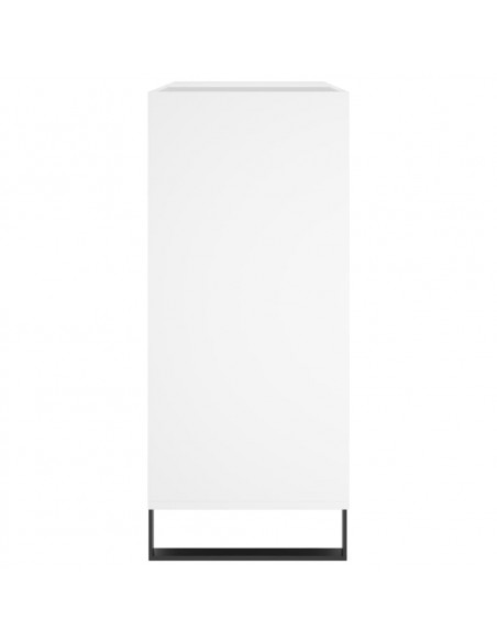 Mobile Porta Dischi Bianco 84,5x38x89 cm in Legno Multistrato