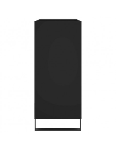 Mobile Porta Dischi Nero 84,5x38x89 cm in Legno Multistrato