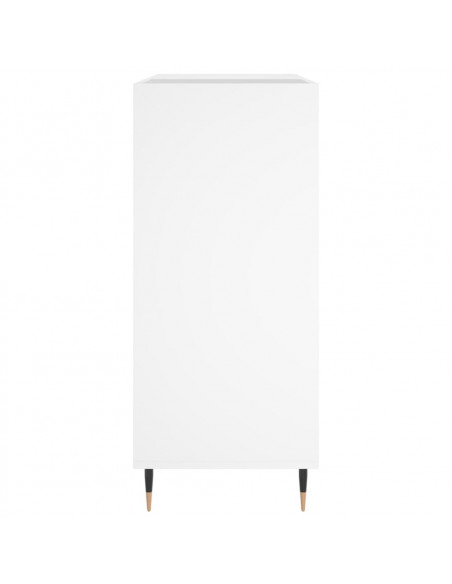Mobile Porta Dischi Bianco 84,5x38x89 cm in Legno Multistrato