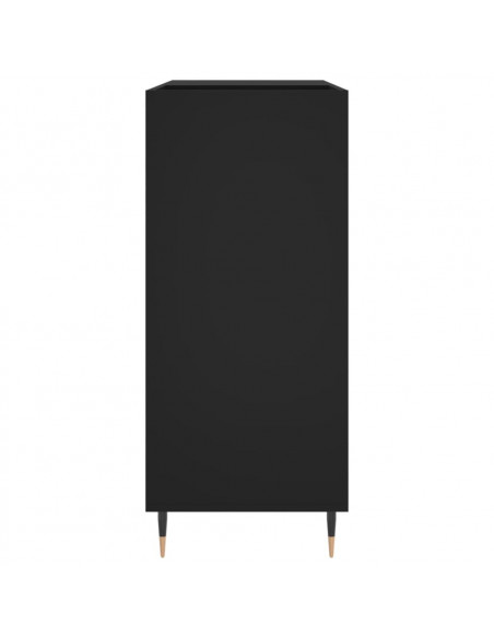 Mobile Porta Dischi Nero 84,5x38x89 cm in Legno Multistrato