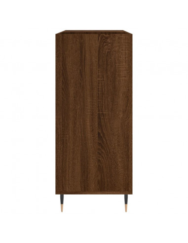 Mobile Porta Dischi Rovere Marrone 84,5x38x89 Legno Multistrato