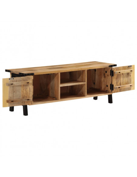Mobile Porta TV 110x35x40 cm in Legno Massello di Mango