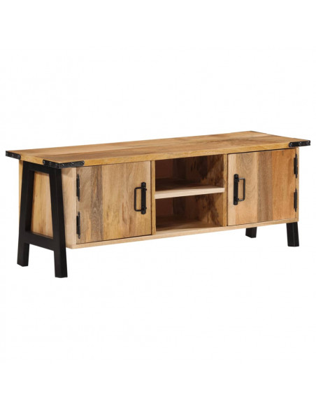 Mobile Porta TV 110x35x40 cm in Legno Massello di Mango