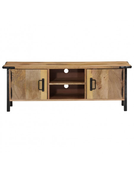 Mobile Porta TV 110x35x40 cm in Legno Massello di Mango