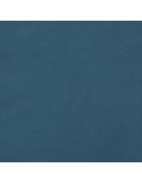 Testiera ad Orecchio Blu Scuro 93x23x118/128 cm in Velluto
