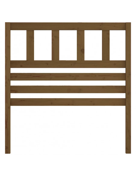 Testiera per Letto Miele 81x4x100 cm in Legno di Pino