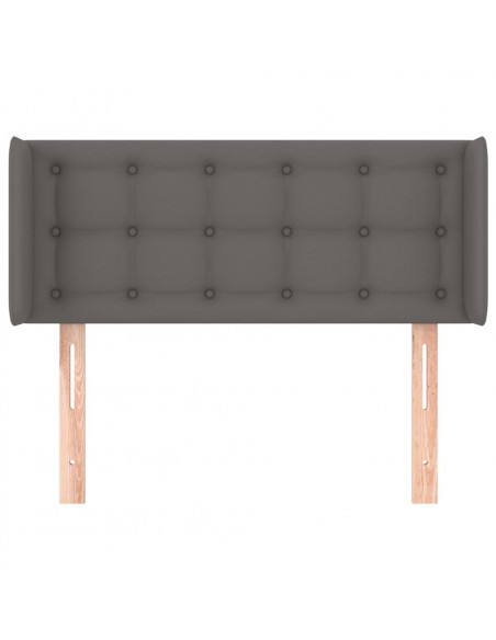 Testiera ad Orecchio Grigio 83x16x78/88 cm in Similpelle