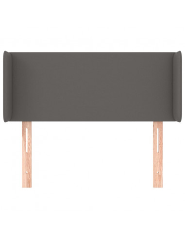 Testiera ad Orecchio Grigio 83x16x78/88 cm in Similpelle