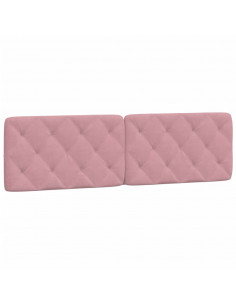 Cuscino Testiera Rosa 180 cm in Velluto 2